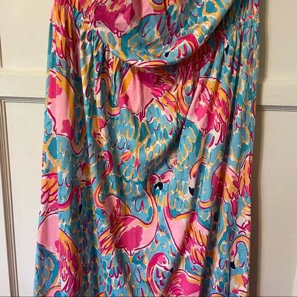 Lilly Pulitzer flamingo 🦩 Marlisa maxi dress in peel and eat - Picture 6 of 14